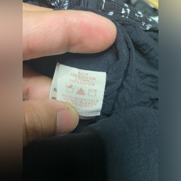 8- TEA MINTS Black Ditsy Floral Spaghetti Romper - Picture 8 of 8